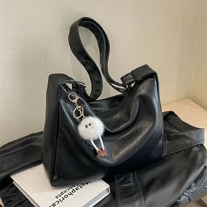 Large-capacity handbag, retro crossbody bag - elegant handbag, new tote bag, versatile crossbody bag