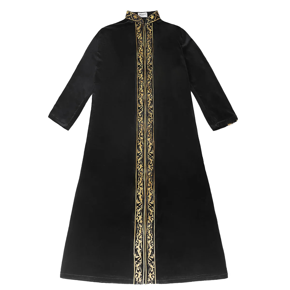 Muslim Men Jubba Thobe Islamic Clothing Velvet Kaftan Thoub Arabic Saudi Robe Dress Jubah Caftan Thawb Ramadan Gown Middle East