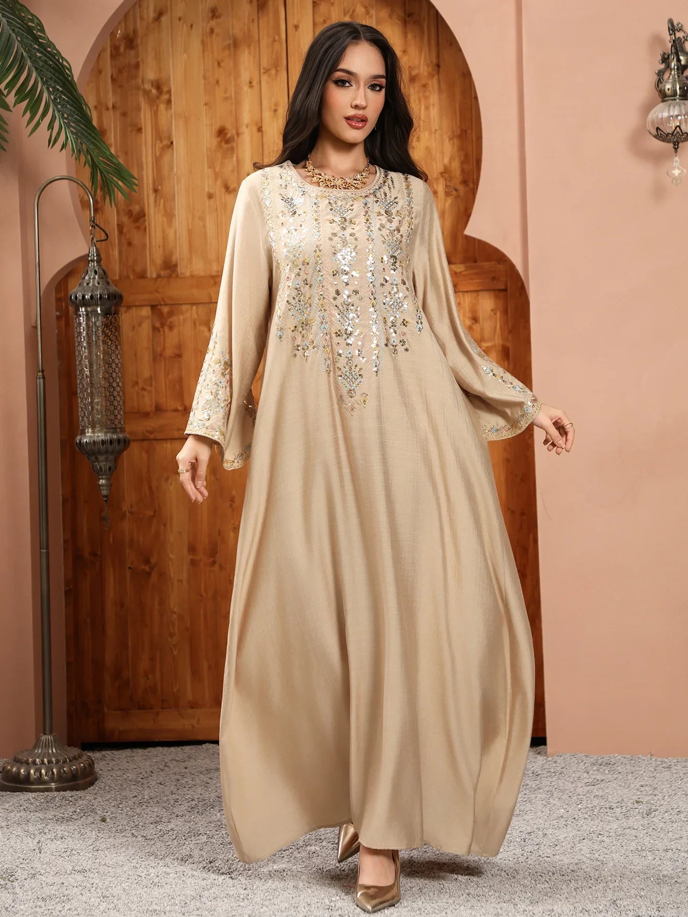 Women Jalabiya Dubai Dress Abaya Eid Ramadan Party Gorgeous Long Dresses Muslim Embroidery Vestidos Largos Robe Saudi Arab 2026