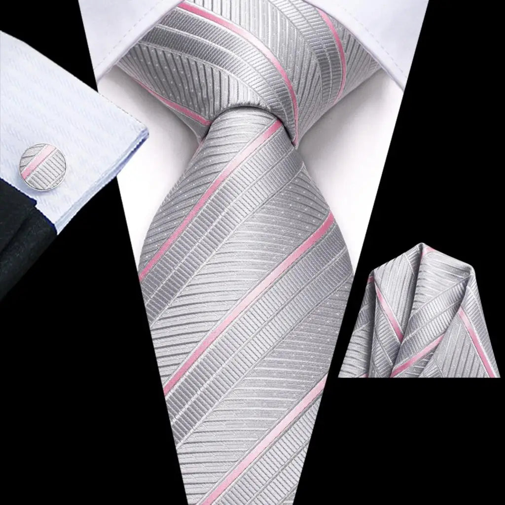 Hi-Tie Teal Green Floral Mens Fashion Necktie Handkerchief Cufflinks for Tuxedo Accessory Classic Silk Luxury Tie for Man Gift