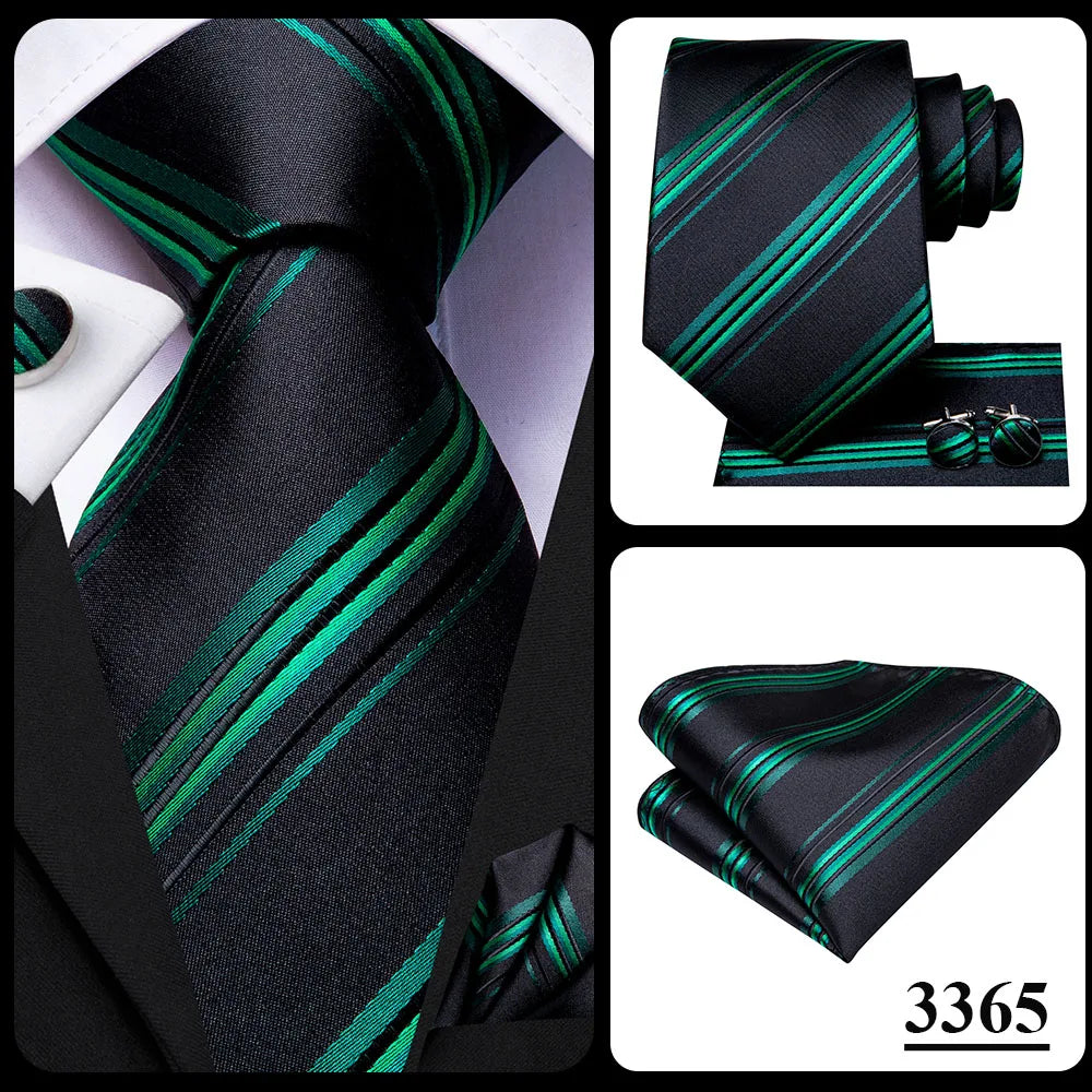 Hi-Tie Blue Business Solid Silk Men's Tie NeckTie 8.5cm Ties for Men Formal Luxury Wedding High Quality Gravata