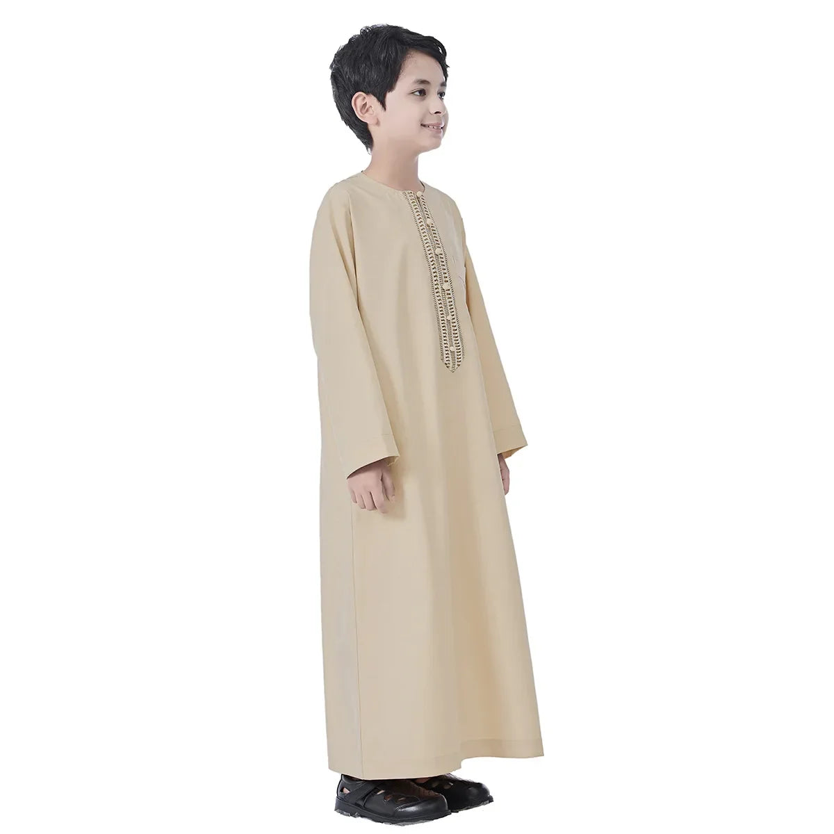 Muslim Boys Robe Gown Saudi Djellaba Pocket Arabia Abaya Kaftan Jubba Thobe Islam Eid Ramadan Djellaba Morocco Caftan Abayas
