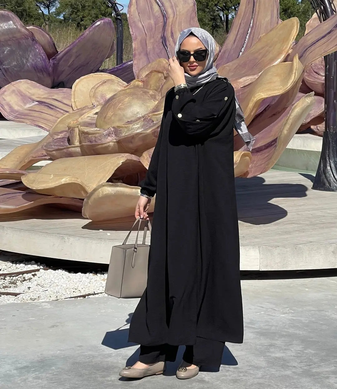 Blouse 2 Piece Set Muslim Set Dress Women Long Sleeve Abaya Shirt Wide Leg Pant Suits Arabic Dubai Dresses Musulman Ensembles