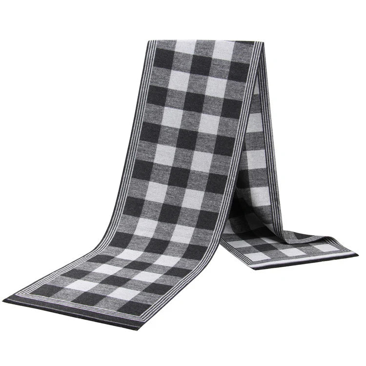Men Scarf For Man Winter Copy Cashmere Shawl Luxury Brand Scarf Soft Keep Warm Outdoor Grey Knit Neckerchief Men Shawl Wrap Gift