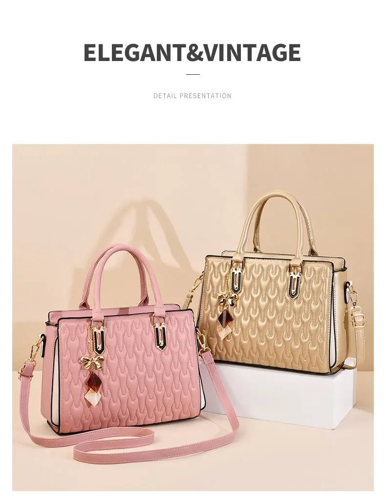 Women's Tote Bag Luxury Designer Fashion Shoulder Bags Large Capacity Graceful Hand Bags for Women Casual Female Handbags