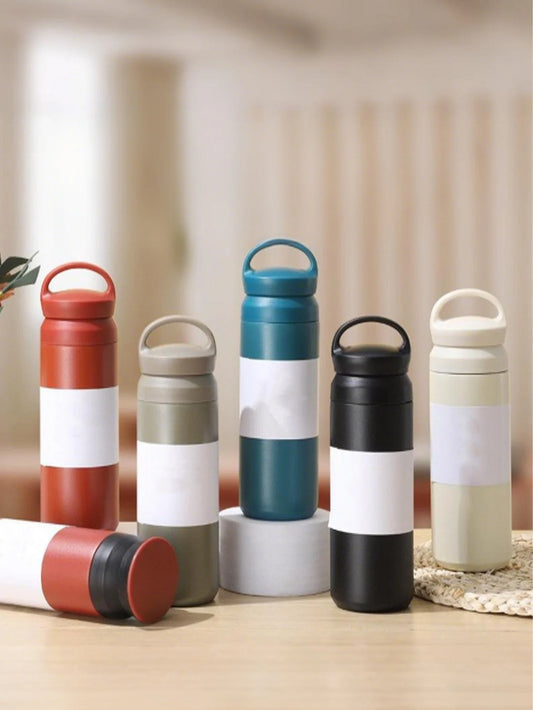 500ml Portable Stainless Steel Vacuum Insulated Water Cup Exquisite Double-Walled for Daily Use in Homes Offices Outdoor Parties