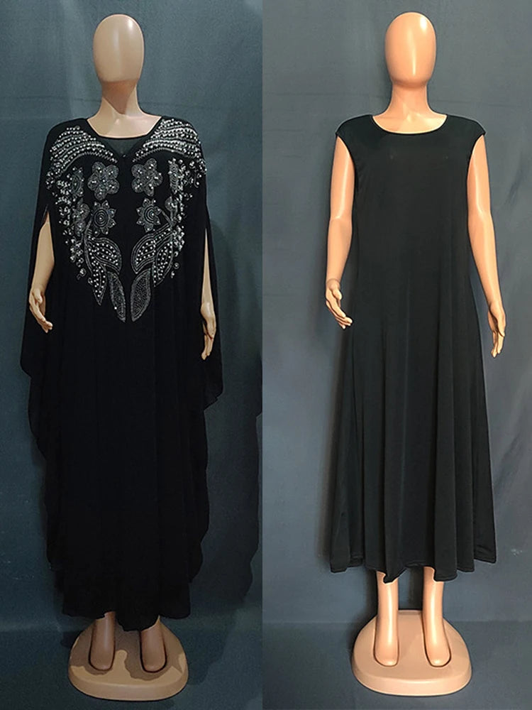 Abayas For Women Dubai Luxury 2025 Chiffon Boubou Muslim Fashion Dress Caftan Marocain Wedding Party Occasions Djellaba Femme