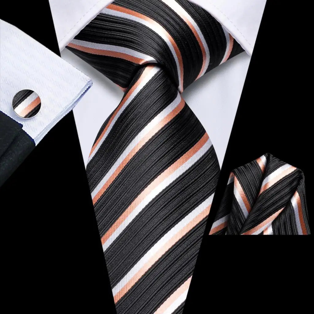 Hi-Tie Teal Green Floral Mens Fashion Necktie Handkerchief Cufflinks for Tuxedo Accessory Classic Silk Luxury Tie for Man Gift