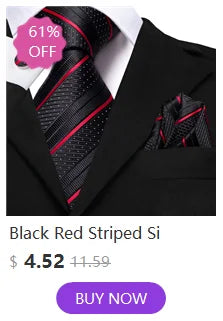 Hi-Tie Blue Business Solid Silk Men's Tie NeckTie 8.5cm Ties for Men Formal Luxury Wedding High Quality Gravata