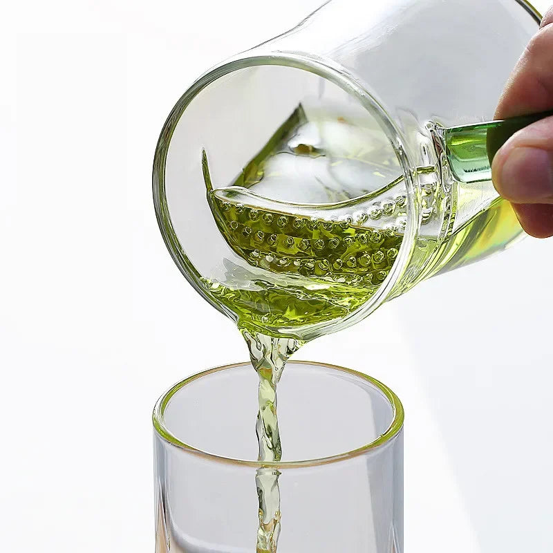 Heat-Resistant Glass Teacup with Filter, Flower Tea Cup, Office Drinkware Mugs with Cover and Infuser, Easy Using Teaware