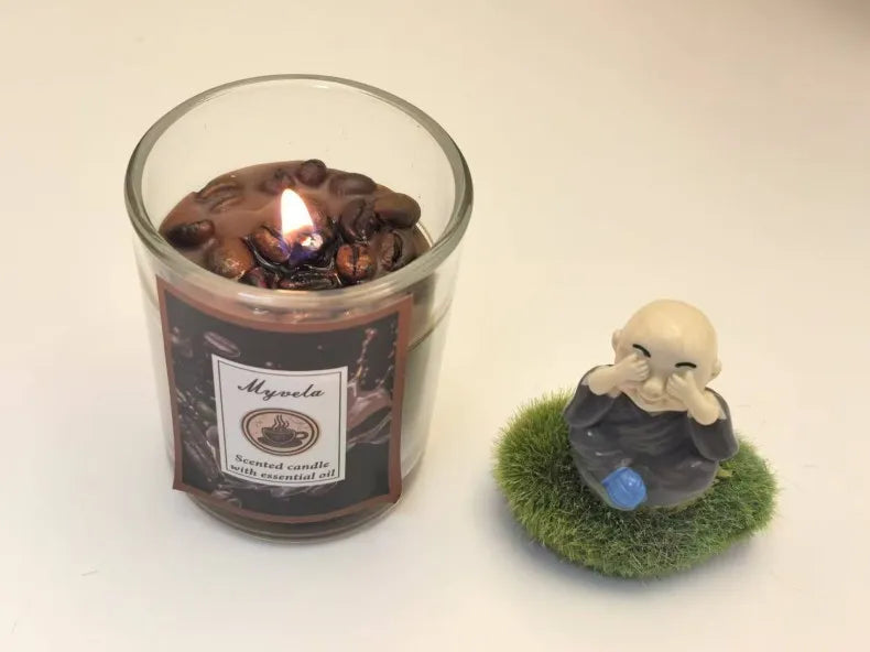 Candles Coffee Scented Aromatherapy Candle Indoor Long-lasting Smoke-free Fragrance Butter Lamp