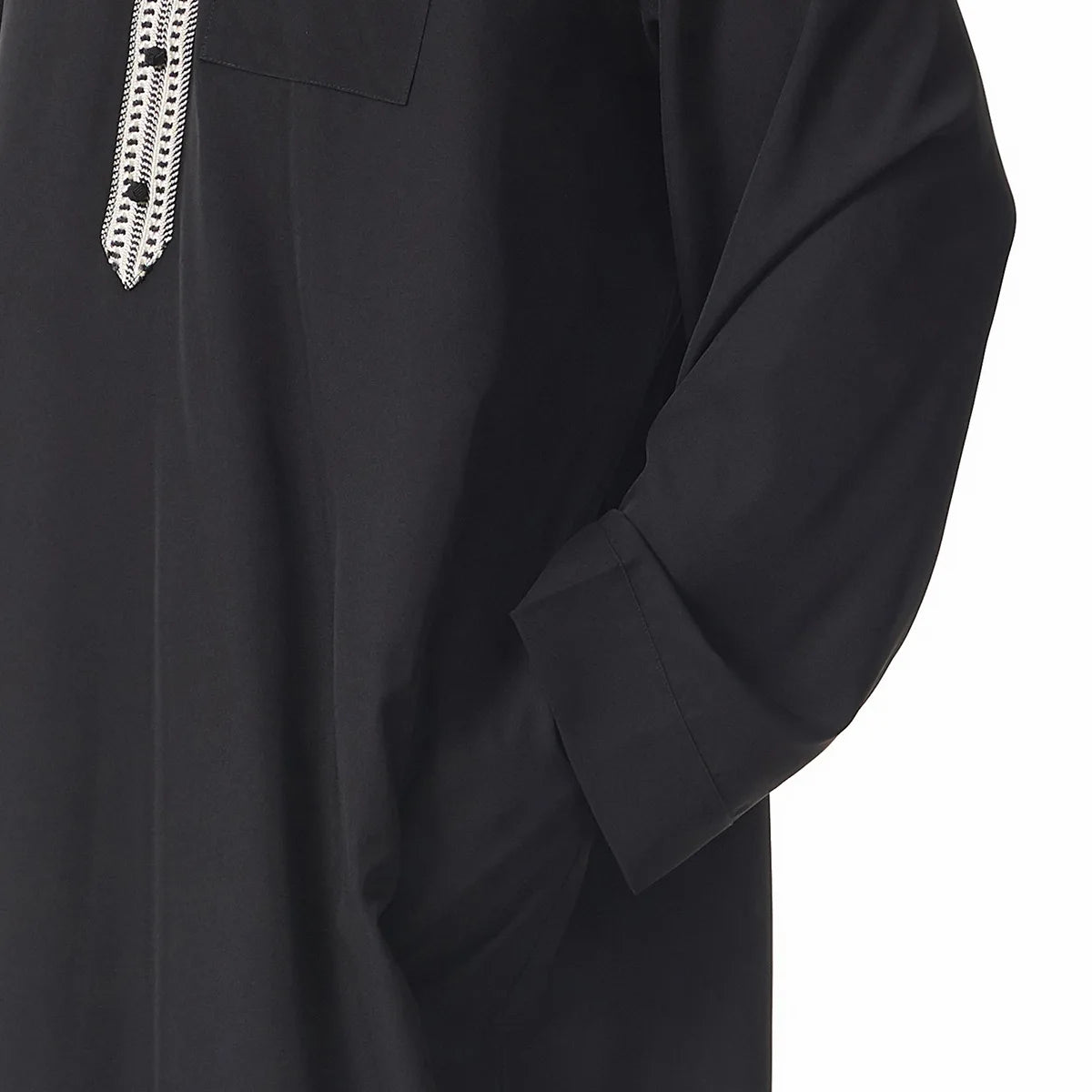 Thobes for Man Muslim Dress Islam Clothing Saudi Arabic Robe Jubba Thobe Eid Djellaba Long Sleeve Embroidery Daffah Dishdasha