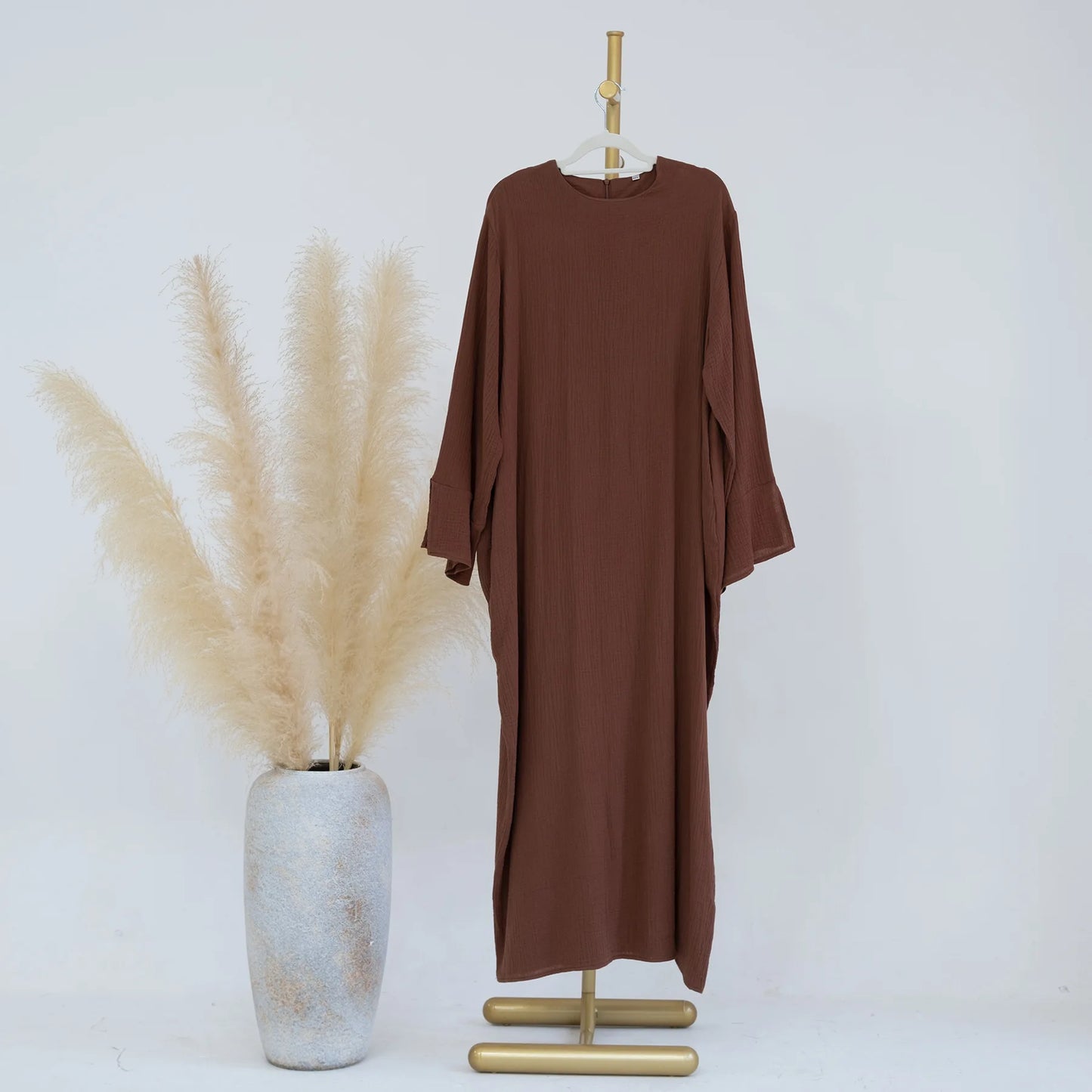 Eid Muslim Abaya Dress for Women Split Sleeve Modest Prayer Dresses Jalabiya Morocco Abayas Kaftan Islam Vestidos Arab Long Robe