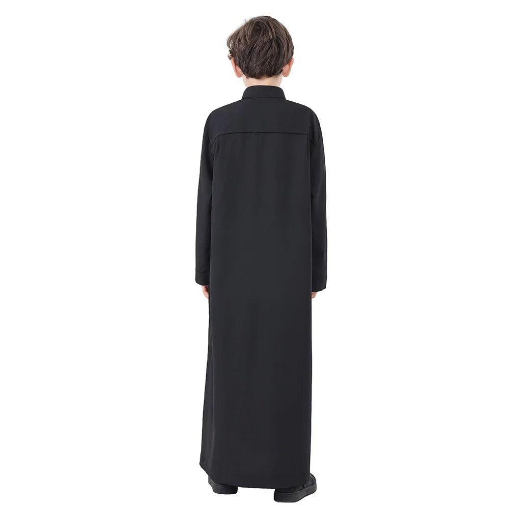 Muslim Kids Boys Jubba Thobe Robe Turkey Arabic Islam Dubai Abayas For Prayer Clothes Djellaba Robe Musulmane Hombre