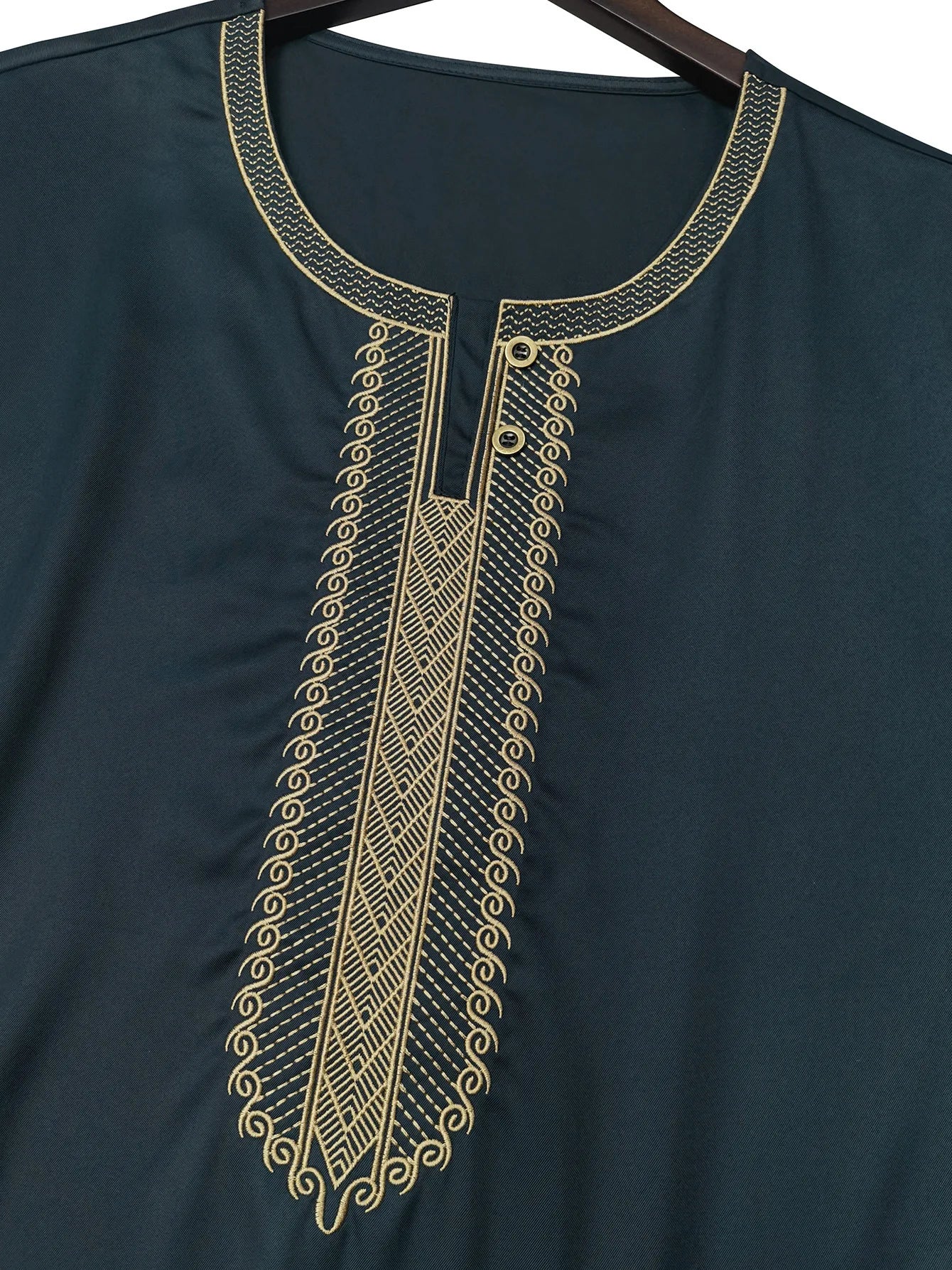 2026 New Men's Muslim Thobe Mid Long Sleeve Arab Ethnic Retro Vintage Loose Fit Islamic Robe Abaya Dubai Saudi Ramadan Eid