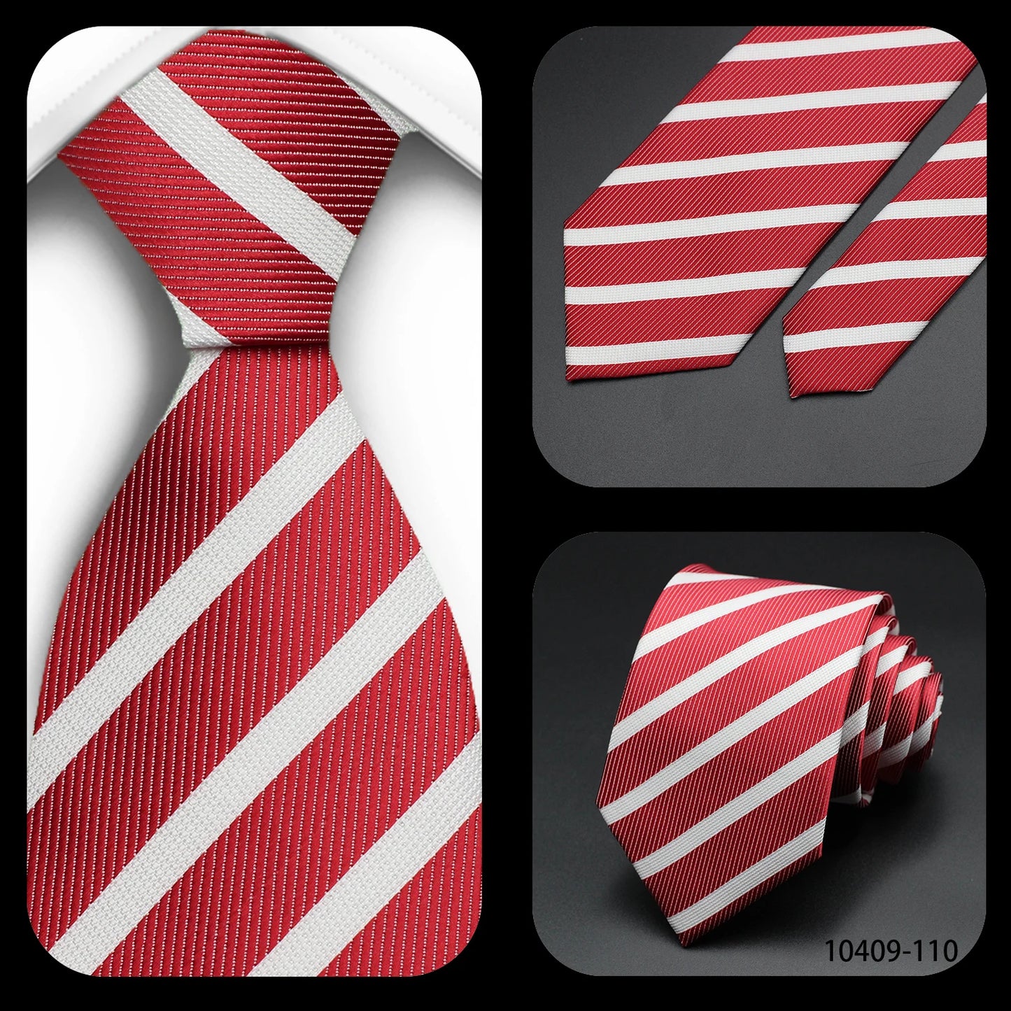 Tie Gravatas Fashion Wholesale Woven Striped Necktie Wedding Accessories Blue Man Fit Group Party Office Neck Ties