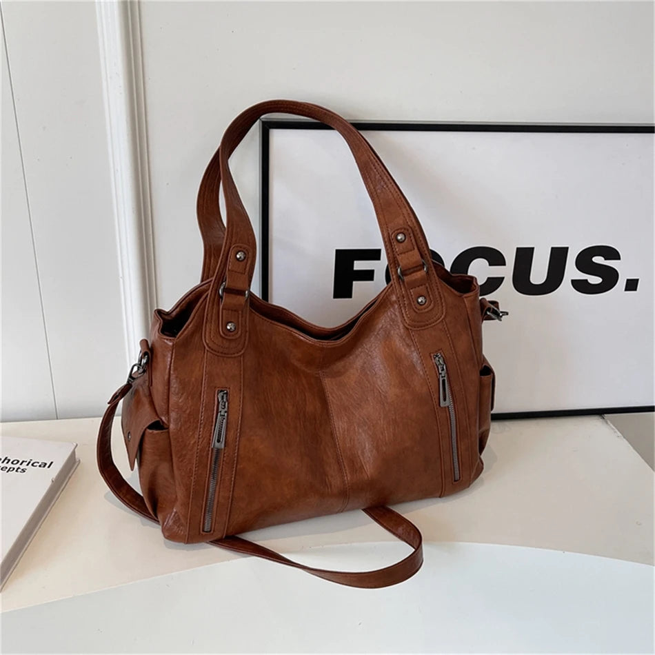 Female Handbag Large Capacity Shoulder Bags Big Stylsih Tote Bag Ladies Soft Leather Hobos Messenger Bags Women Shopper Bag Sac