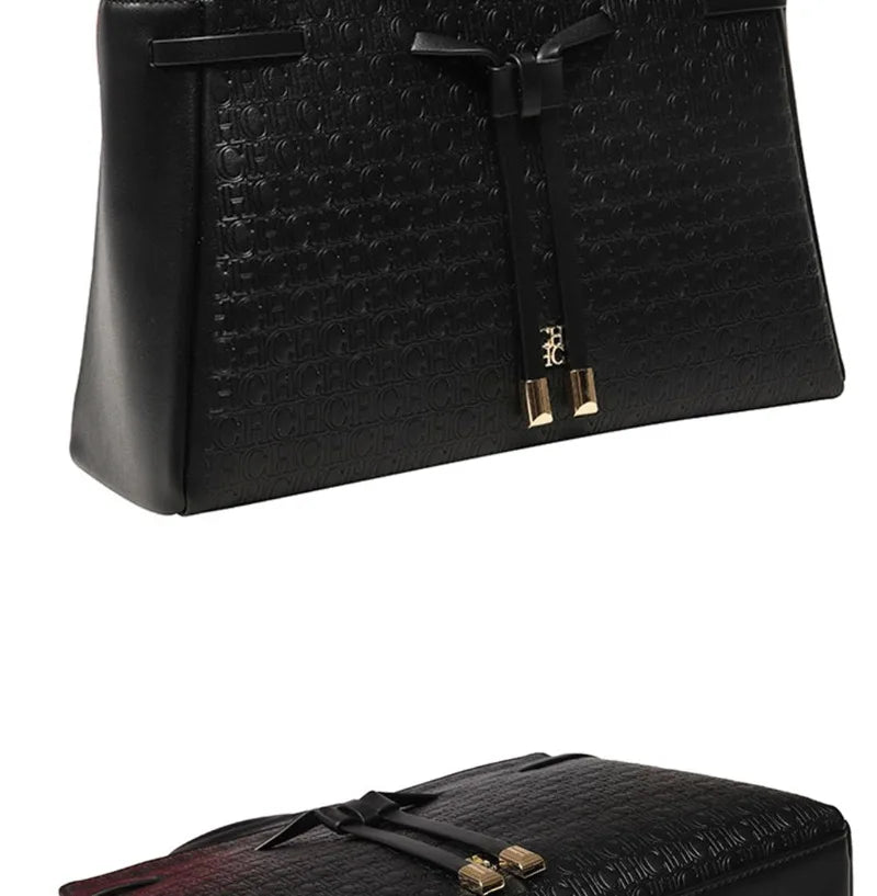 Carolina Herrera Business Simple Women's Handbag Fashion Design Classic Design Vintage Shoulder Bag Lightweight