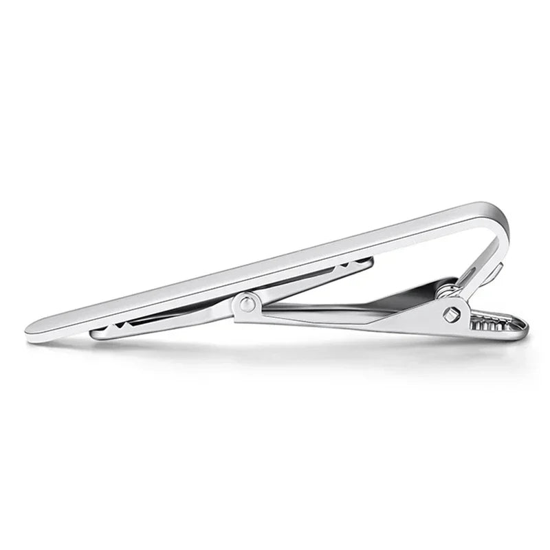 Tie Clip for Men Metal Copper Simple Bar Clasp Practical Necktie Accessories Fashion Mens Classic Tie Clips Clamp Pin Jewelry