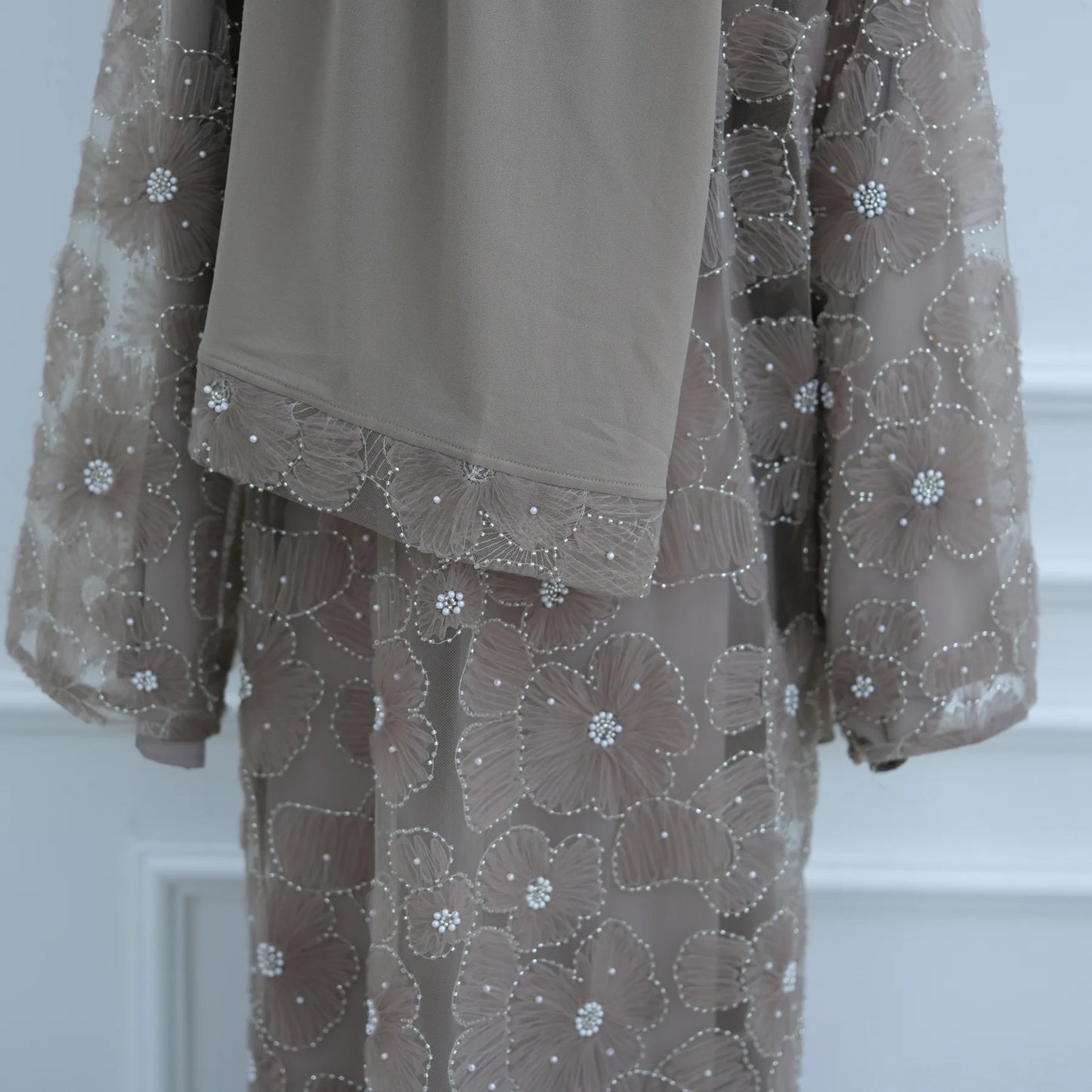 Eid Women Abaya Muslim Cardigan Dress Beading Flower Jalabiya Ramadan Vestidos Largos Islam Arab Long Robe Morocco Kaftan 2026