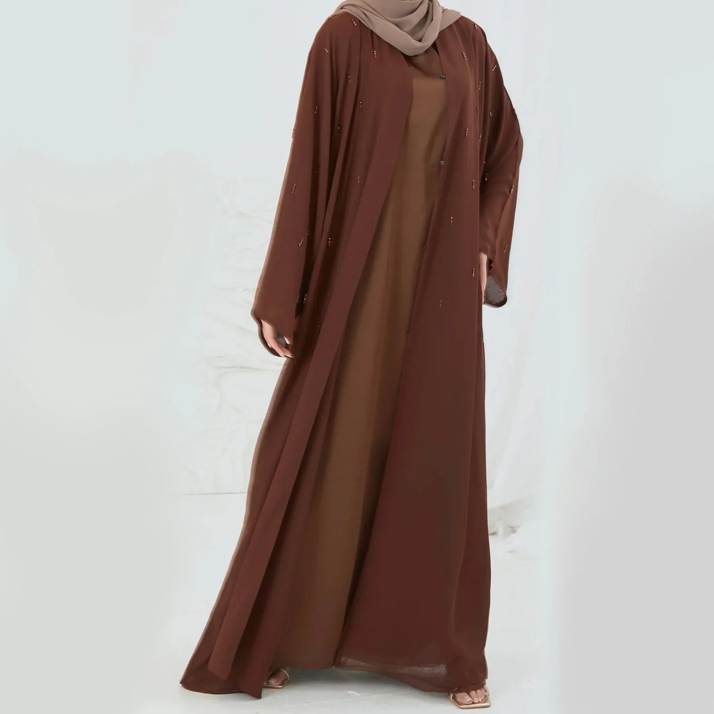 Abayas Dubai Kaftan Women Muslim Dress Eid Ramadan Turkey Kebaya Caftan Marocain Robe Islam Jalabiya Kimono Gown Femme Musulmane