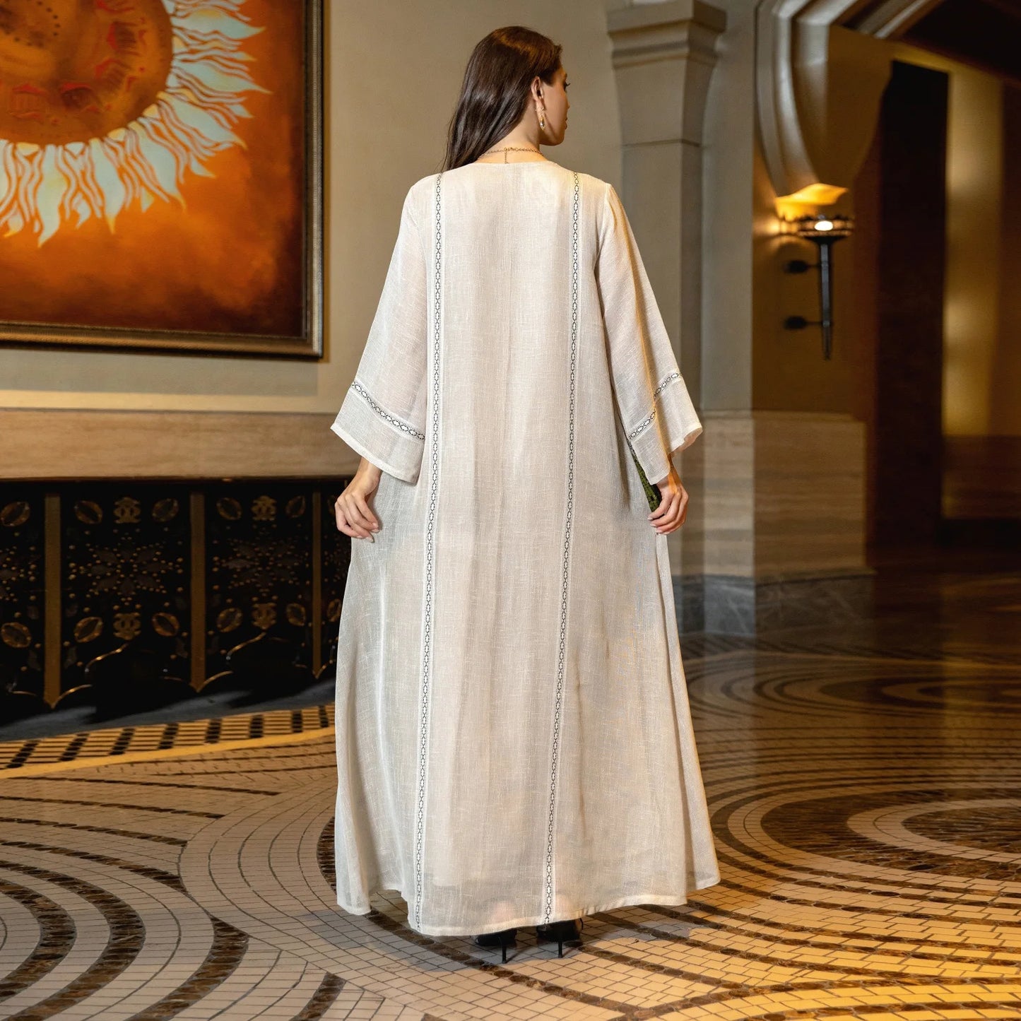 Eid Muslim Party Dress for Women Abaya Sequins Maxi Evening Long Dresses Jalabiya Morocco Dubai Abayas Kaftan Vestidos Long Robe