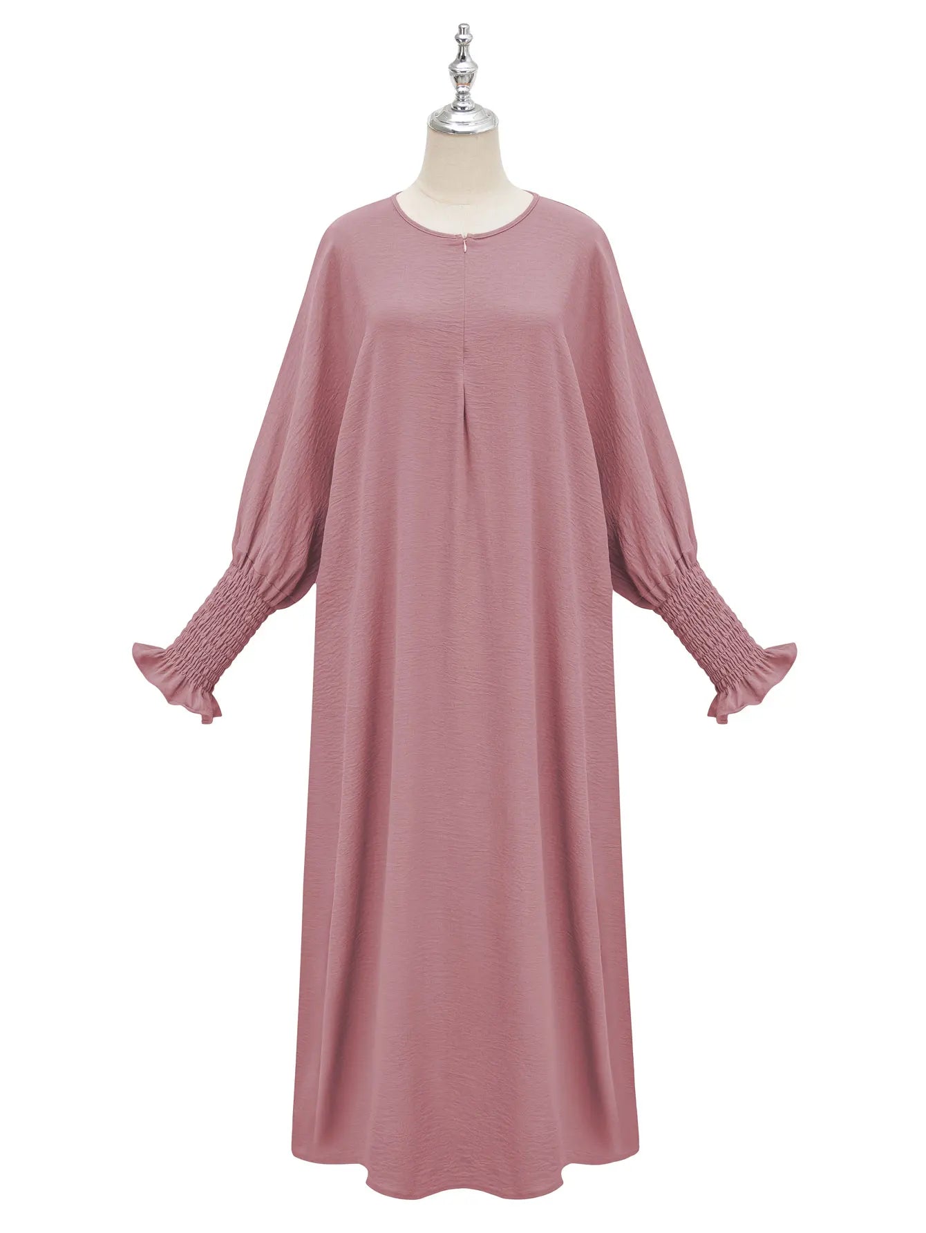 Minimalist Black Front-Zip Plain Abaya Maxi Dress Women Muslim Egyptian Kaftan Ramadan Jalabiya Islam Saudi Arabic Outfits 2025
