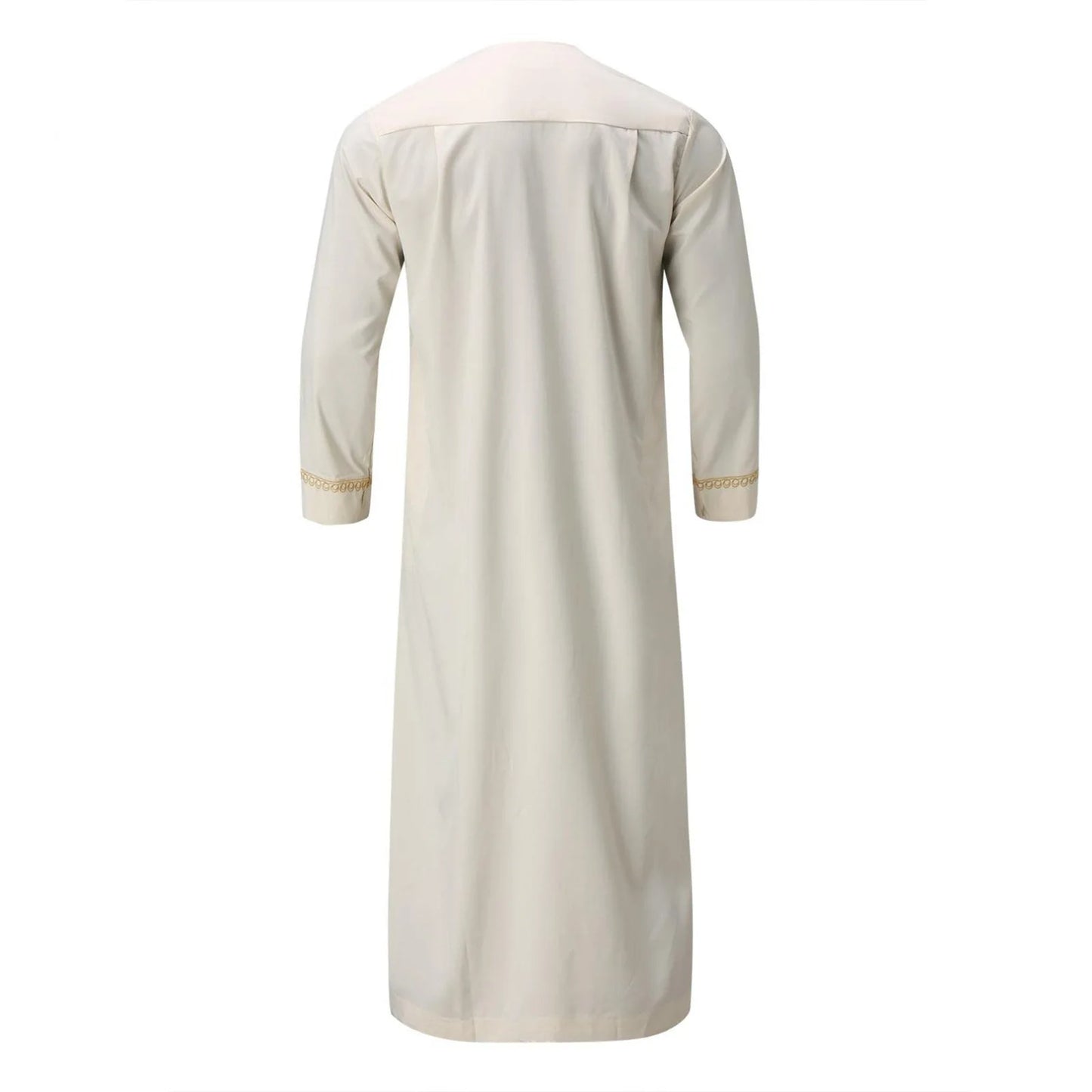 2026 New Muslim Middle Eastern Arab Robe Men's Round Neck Garment