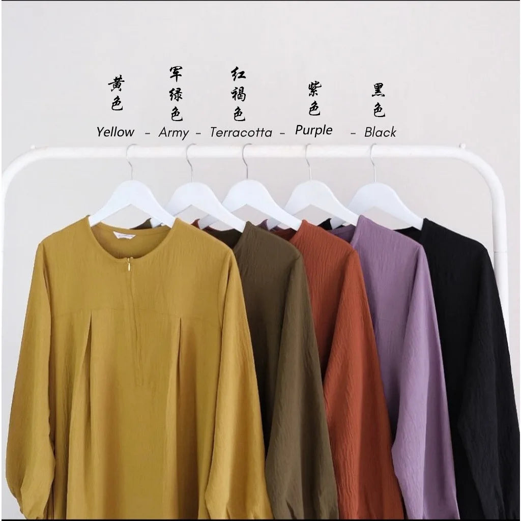 2026 Eid Muslim Dress Solid Color Abaya For Women Long Sleeve Zipper Islam Party Abayas Woman Dubai Kaftan Robe Elegant Vestidos