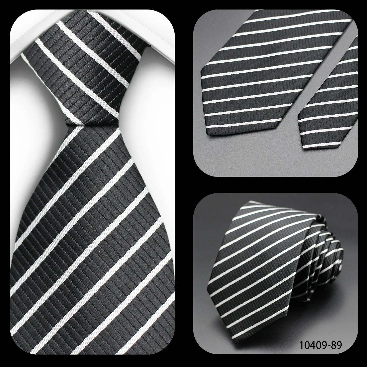 Tie Gravatas Fashion Wholesale Woven Striped Necktie Wedding Accessories Blue Man Fit Group Party Office Neck Ties