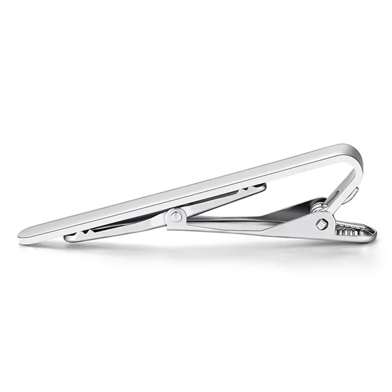 Tie Clip for Men Metal Copper Simple Bar Clasp Practical Necktie Accessories Fashion Mens Classic Tie Clips Clamp Pin Jewelry