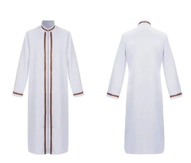 Medieval Muslim Middle Eastern Cloak Retro Long Hooded Robe Cosplay Costume Middle East Dubai Turkey Abayas Abaya Dress
