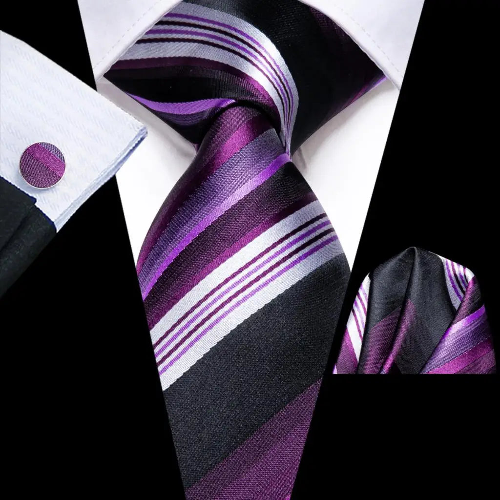 Hi-Tie Teal Green Floral Mens Fashion Necktie Handkerchief Cufflinks for Tuxedo Accessory Classic Silk Luxury Tie for Man Gift