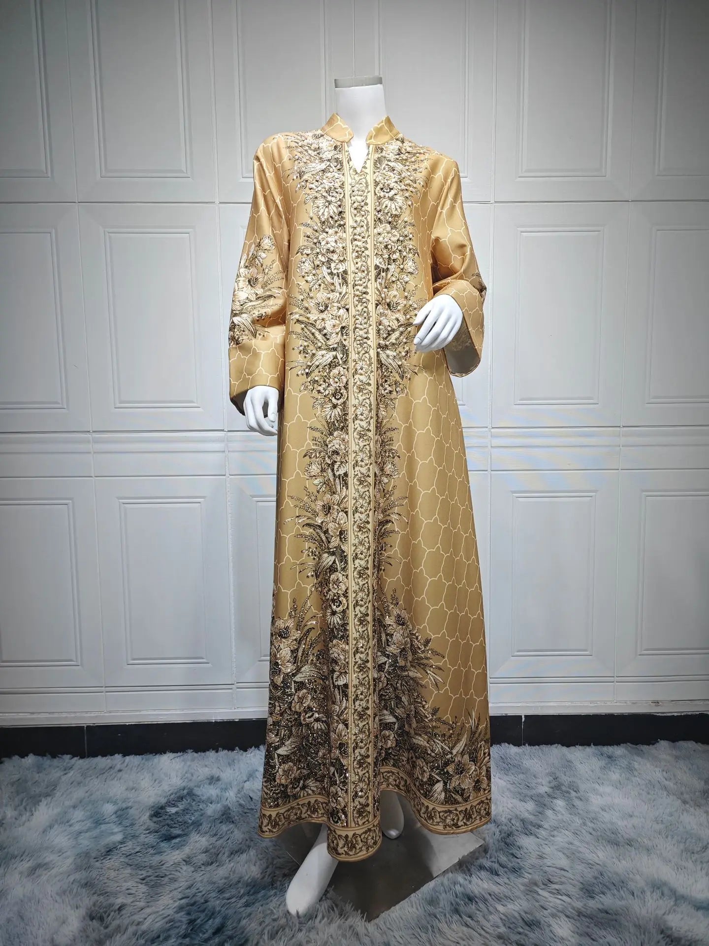 Muslim Dress Women Abaya Eid Diamond Party Dresses Arab Long Robe Print Abayas Dubai Morocco Kaftan Islam Jalabiya Vestidos 2026