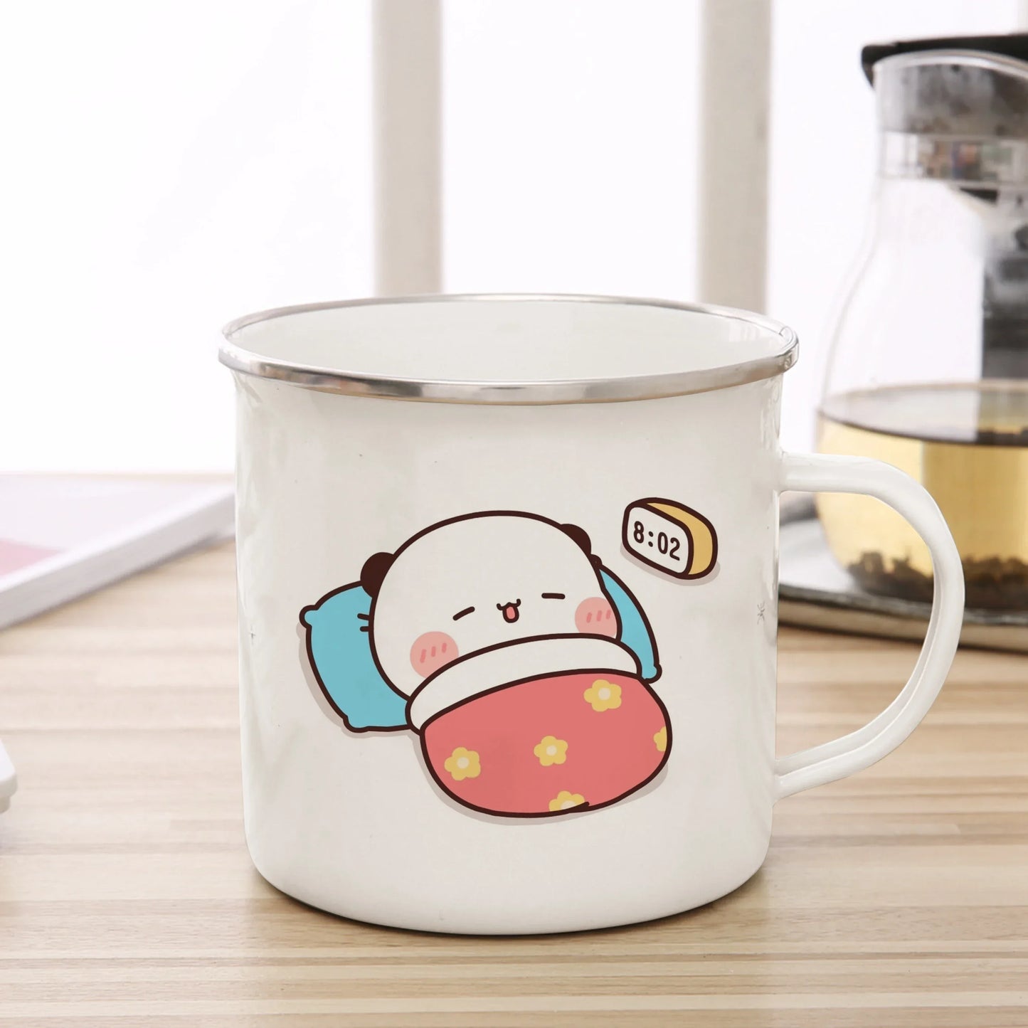 Funny Mugs Coffee Cups Cartoon Milk Mocha Bear Boob and Doodle Enamel Cup Mug Mug for Tea Drinkware Personalized Beer Travel Bar