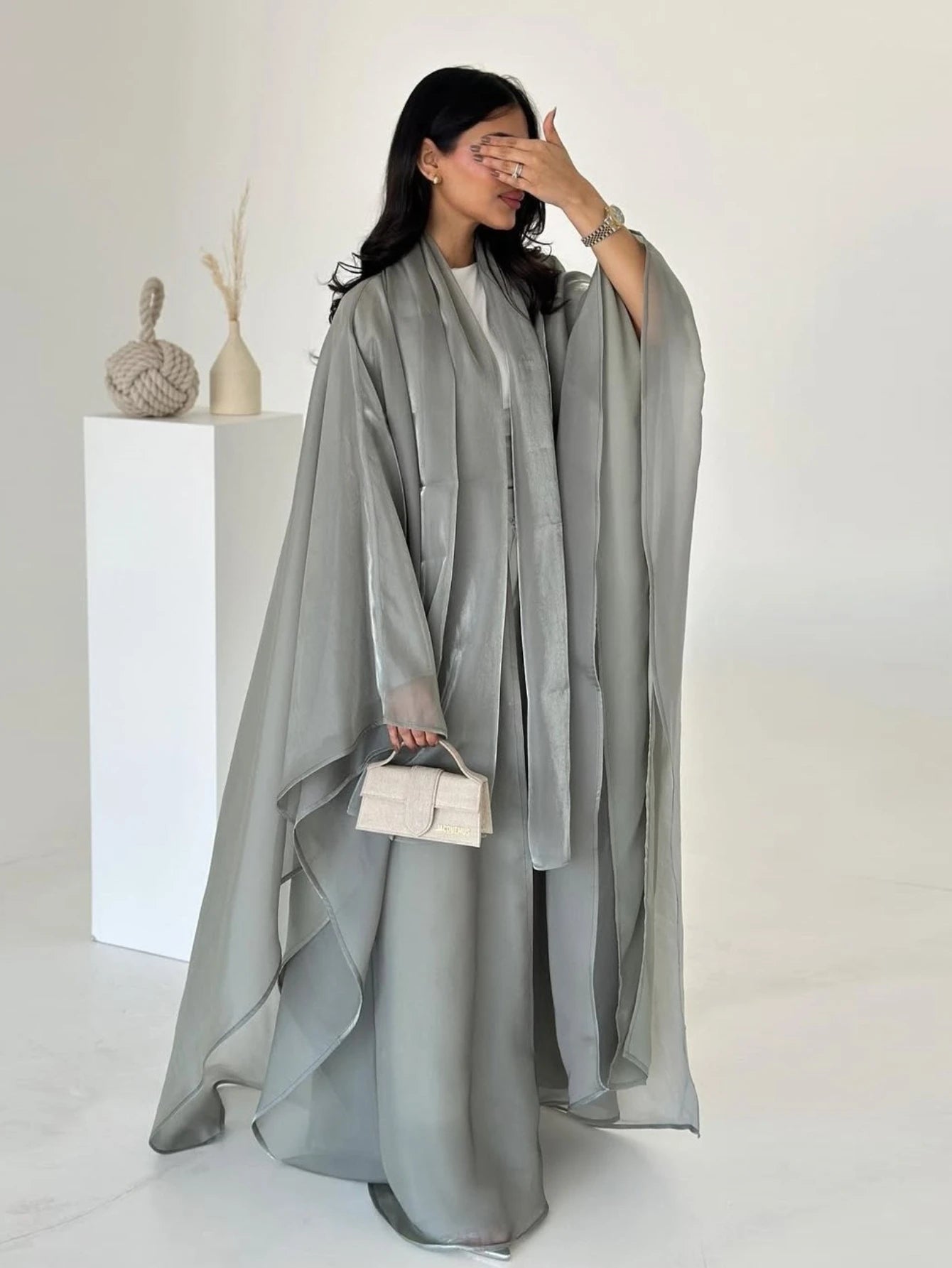 Eid  Women Abaya Muslim Cardigan Dresses Scarf Silky Abayas Ramadan Morocco Dubai Jalabiya Kaftan Vestidos Arab Long Robe 2025