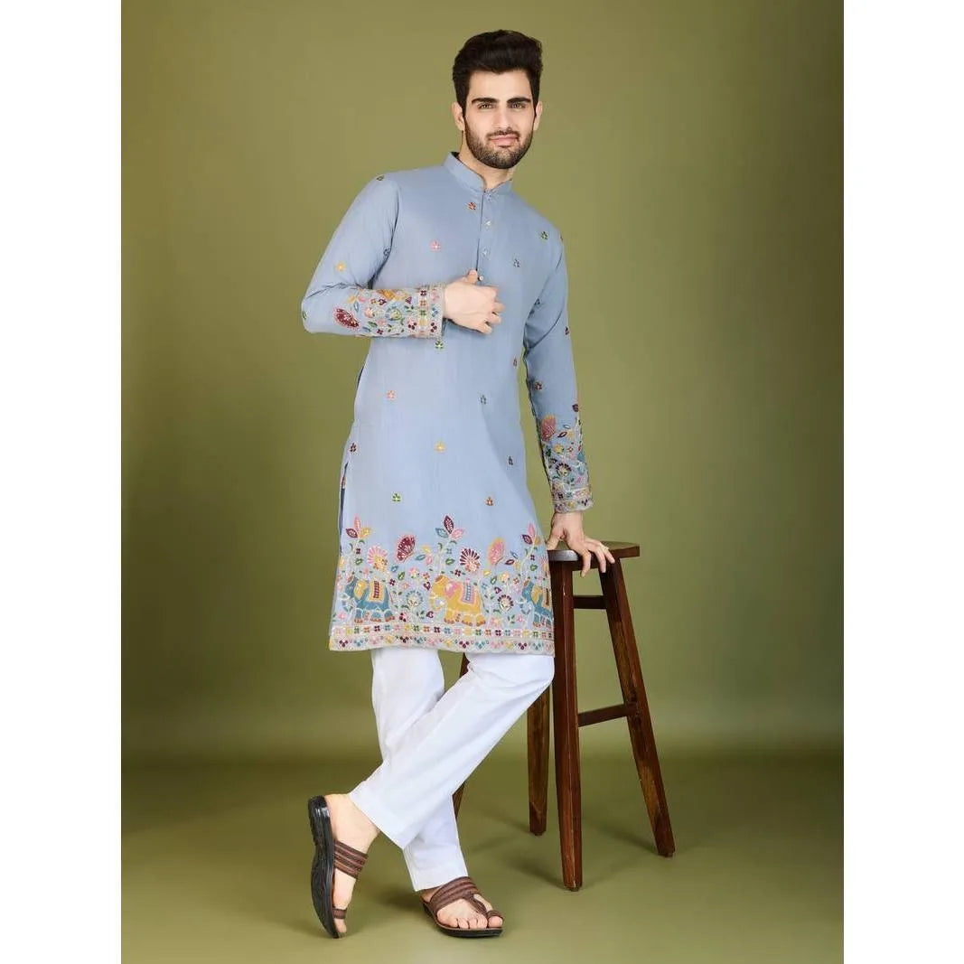 Mens Abaya Thobe Arabic National style Henley Kaftan Banded Plain Gown Shirts Men's Muslim 2026 Thobe Harajuku Streetwear