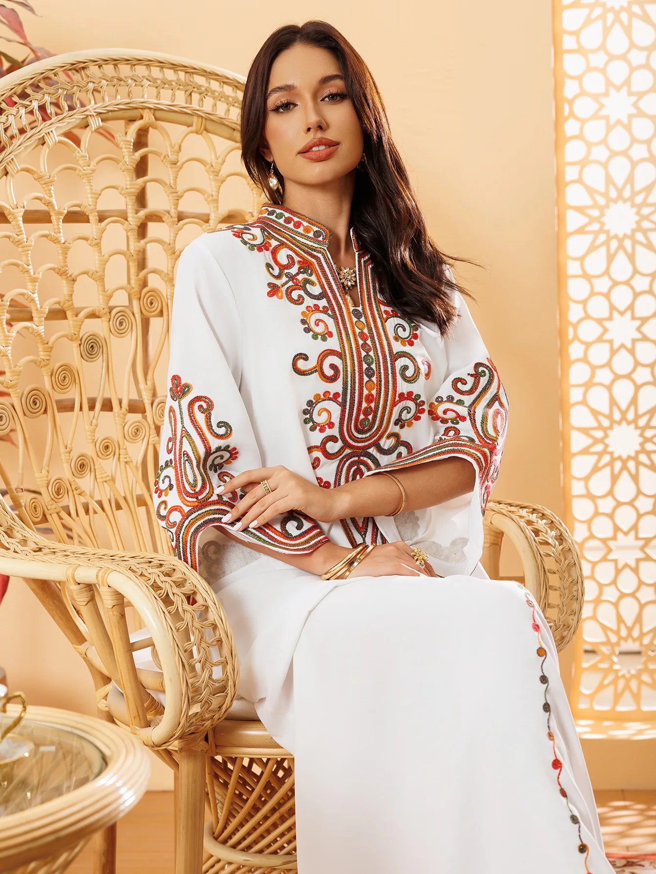 Abaya Dress For Women Embroidery Vestidos Largos Islam Arab Long Robe Jalabiya Ramadan Morocco Kaftan Dubai Abayas Dresses 2026