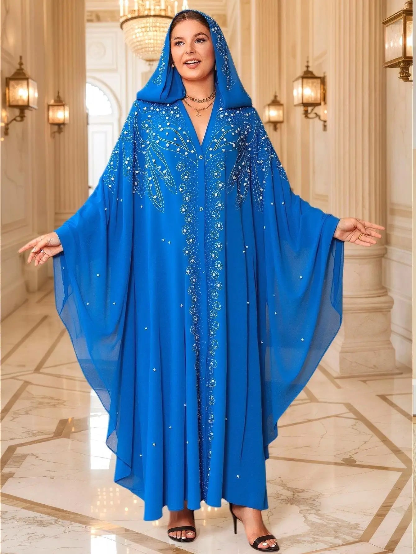 Abayas For Women Dubai Luxury 2025 African Muslim Fashion Dress Caftan Marocain Evening Party Dresses Boubou Robe Djellaba Femme
