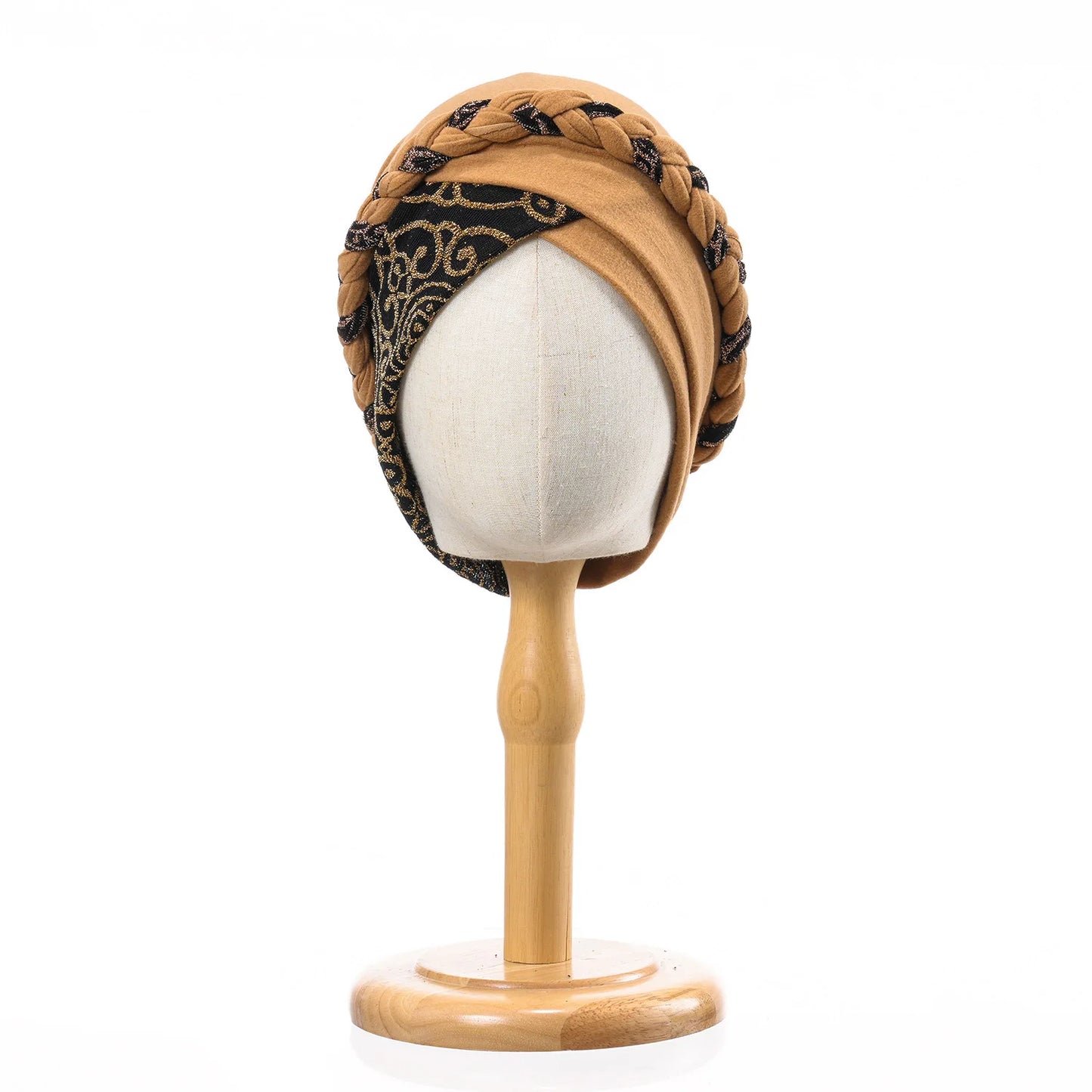 Head Scarf for Muslim Women Turban Cap Ladies Islamic Print Bonnet Hat Braid Headband Turbante Mujer Beanies Hats