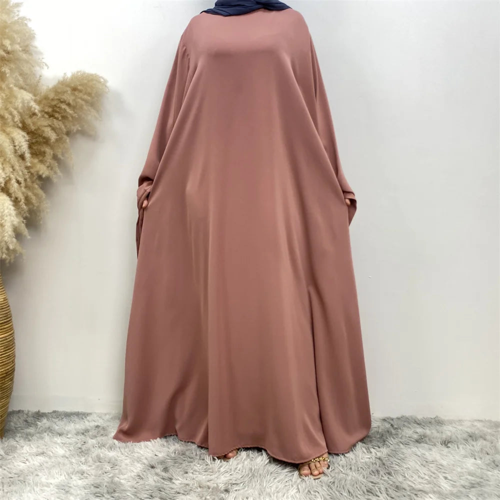 New Muslim fashion Abaya women's dress sold in Dubai in the Middle East Arab net color Islamic dress robe lace long dress
