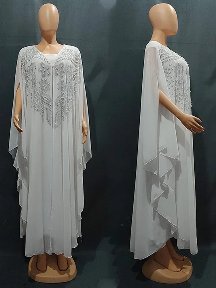 Abayas For Women Dubai Luxury 2025 Chiffon Boubou Muslim Fashion Dress Caftan Marocain Wedding Party Occasions Djellaba Femme