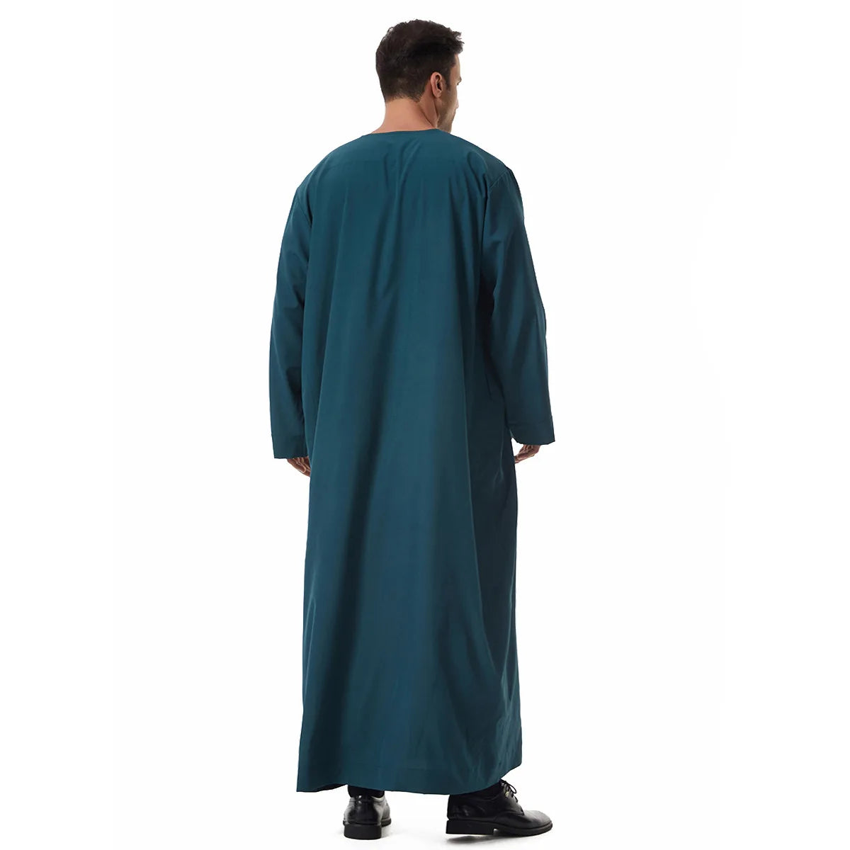 Thobes for Man Muslim Dress Islam Clothing Saudi Arabic Robe Jubba Thobe Eid Djellaba Long Sleeve Embroidery Daffah Dishdasha