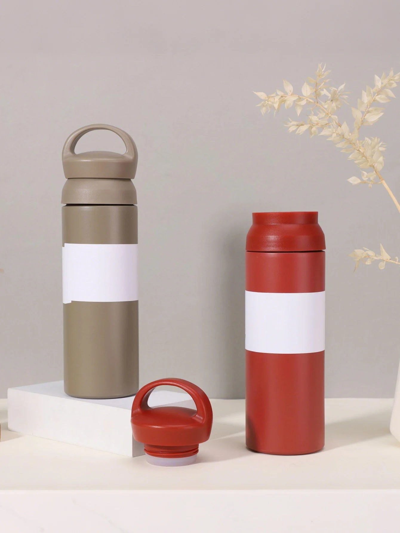 500ml Portable Stainless Steel Vacuum Insulated Water Cup Exquisite Double-Walled for Daily Use in Homes Offices Outdoor Parties