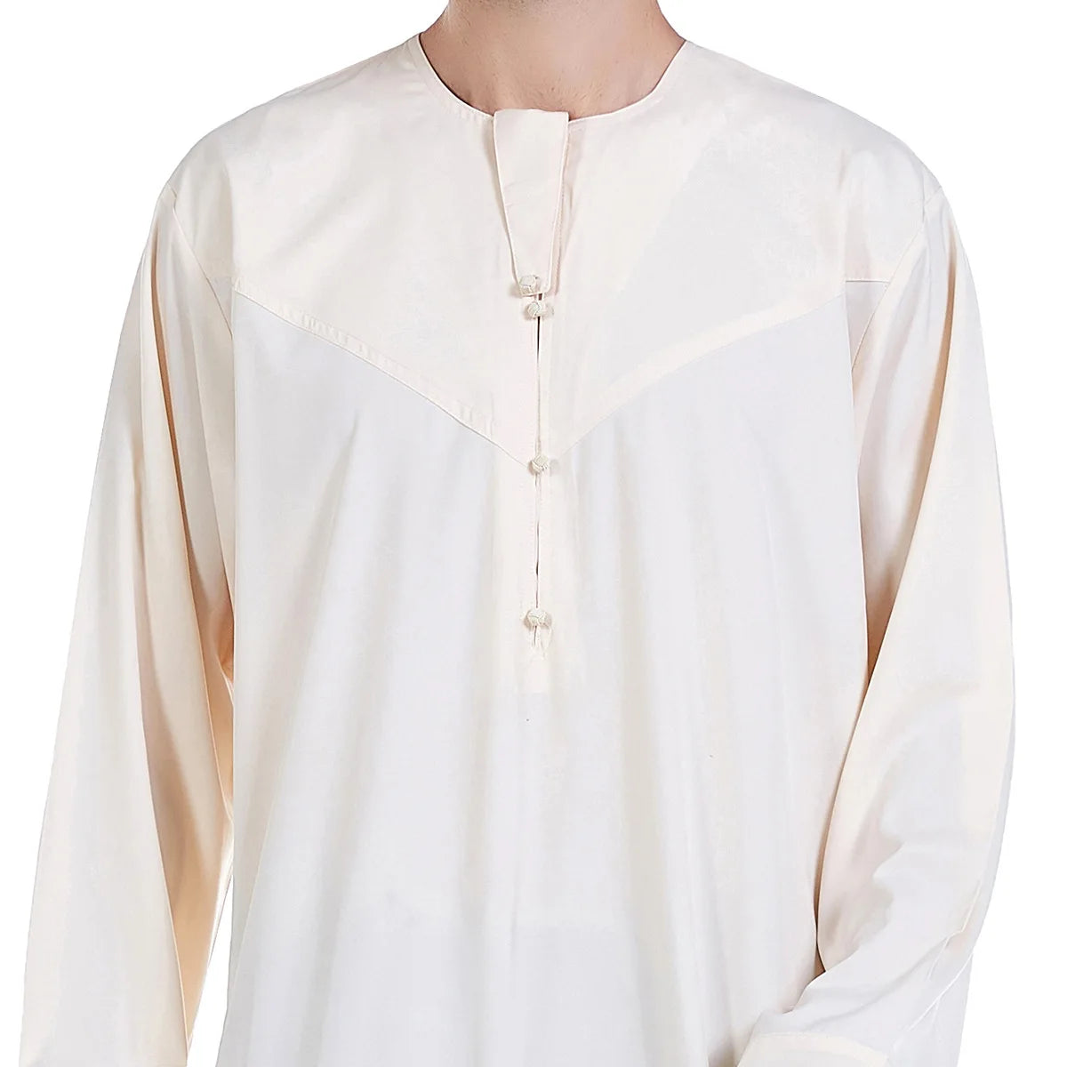 Men Abaya Solid Muslim Long Sleeve Button Dress Pakistan Islam Clothing Jubba Thobe Saudi Arabia Kleding Kaftan Oman Qamis Homme