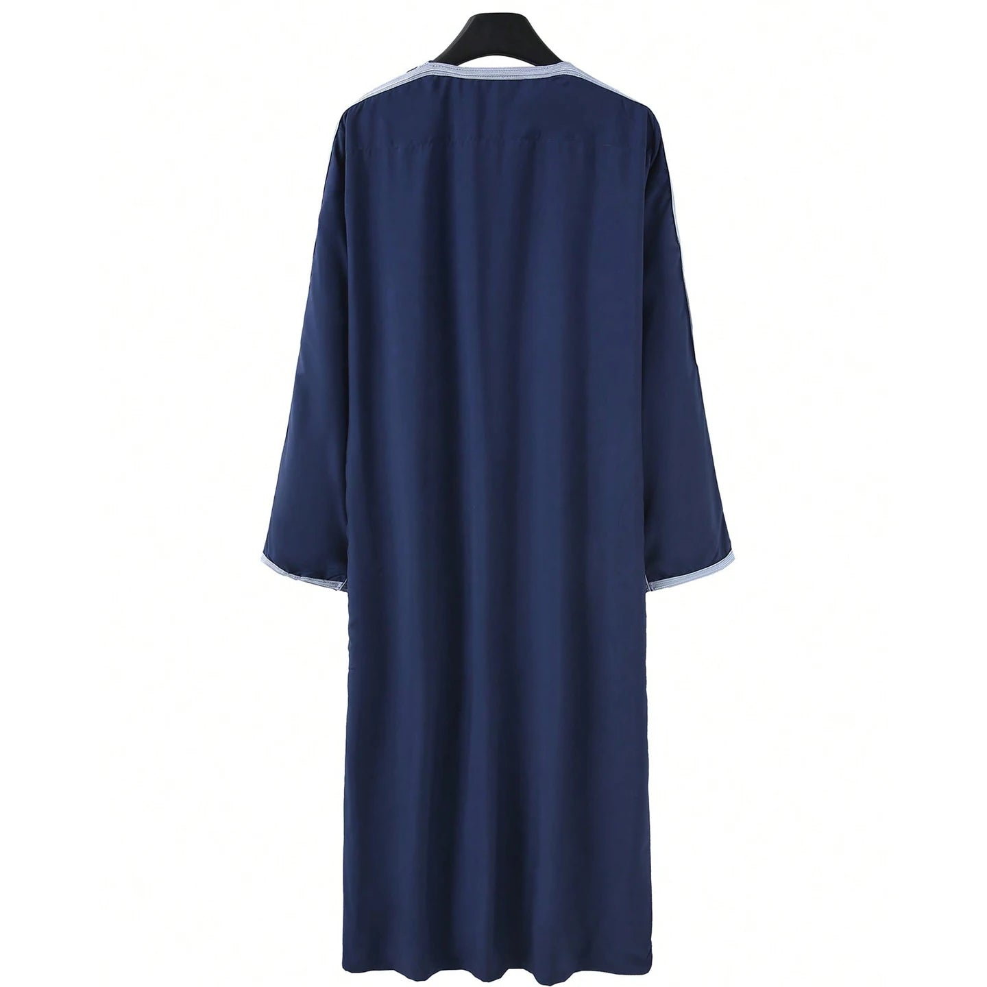 New Muslim Men's Thobe Embroidery Splicing Moroccan Luxury Elegant Robe Kandora Men's Burqa Islamic Loose Traditional Clothing