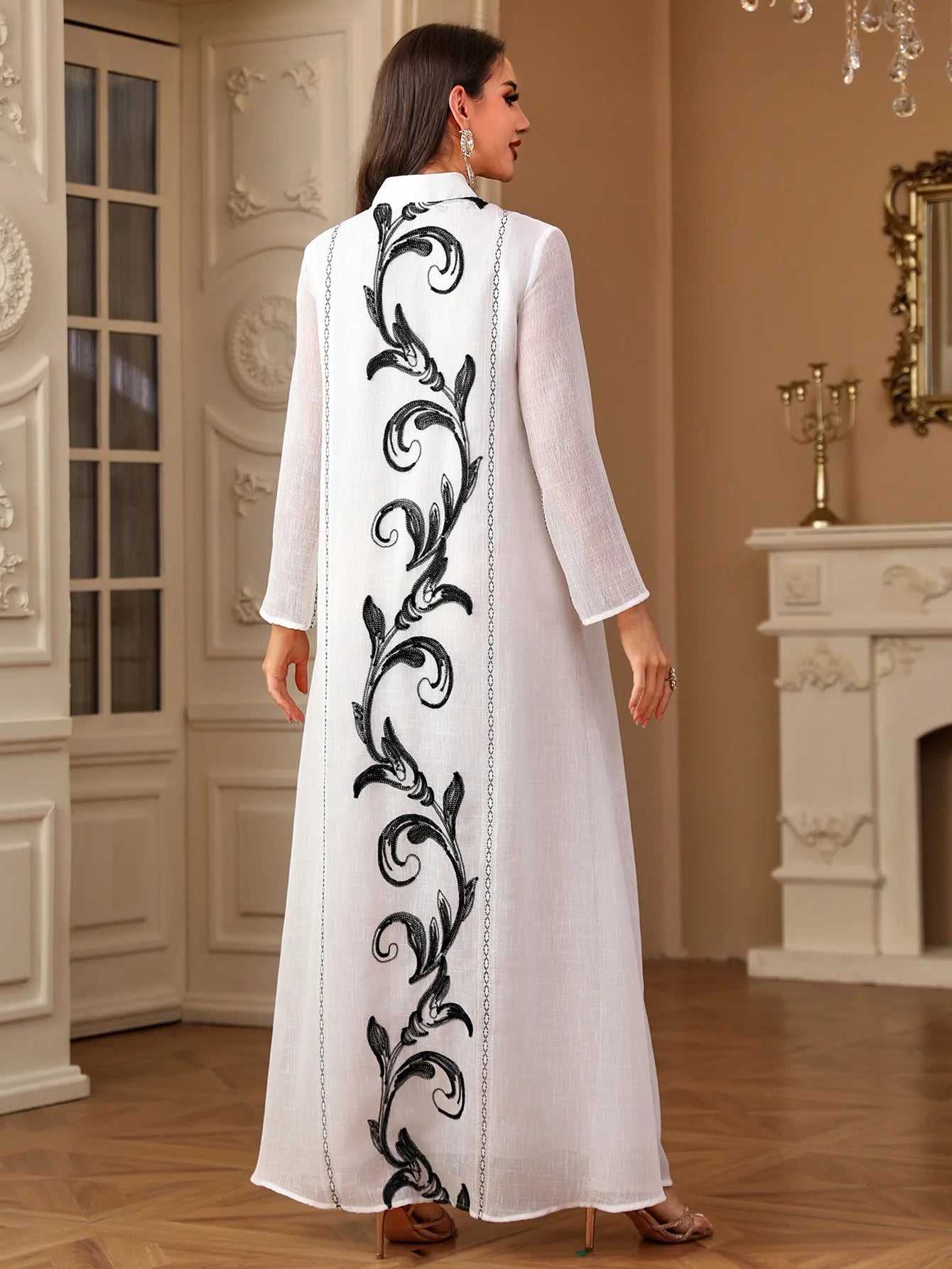 Muslim Women Embroidery Dress Patchwork Vestidos Ramadan Eid Long Robe Morocco Kaftan Dubai Abayas Party Dresses Jalabiya 2025