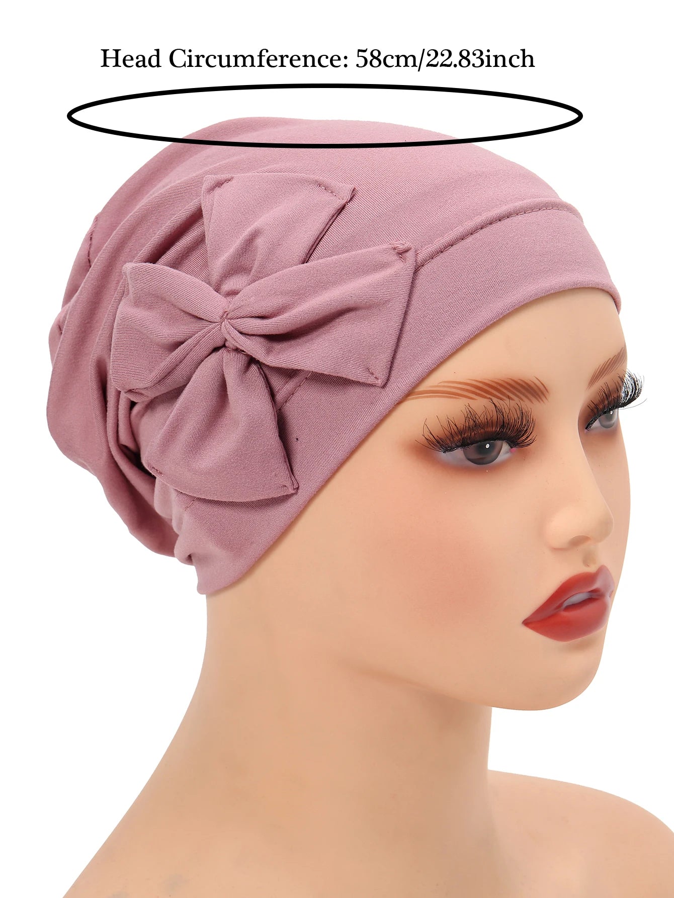 New Muslim Women Inner Hijab Hat Bowknot Turban Indian Bonnet Headscarf Beanies Hair Loss Head Wrap Chemo Cap Turbante Mujer