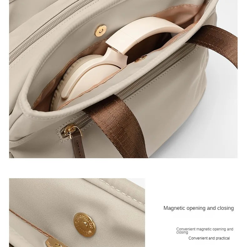 Golf Handbag for Women, Large Capacity, Crossbody Bag, Fashionable Canvas Bag, Middle-aged Mother Bag, The multifunctional bag