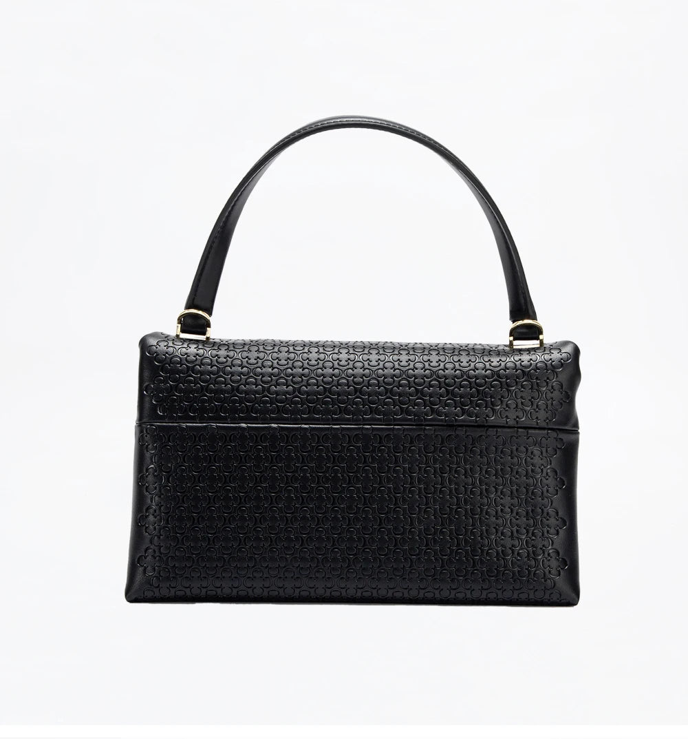 Unique Fashion Printed Women's Handbag Metal Accessories Solid Color Elegant Simplicity Women's Shoulder Bag
